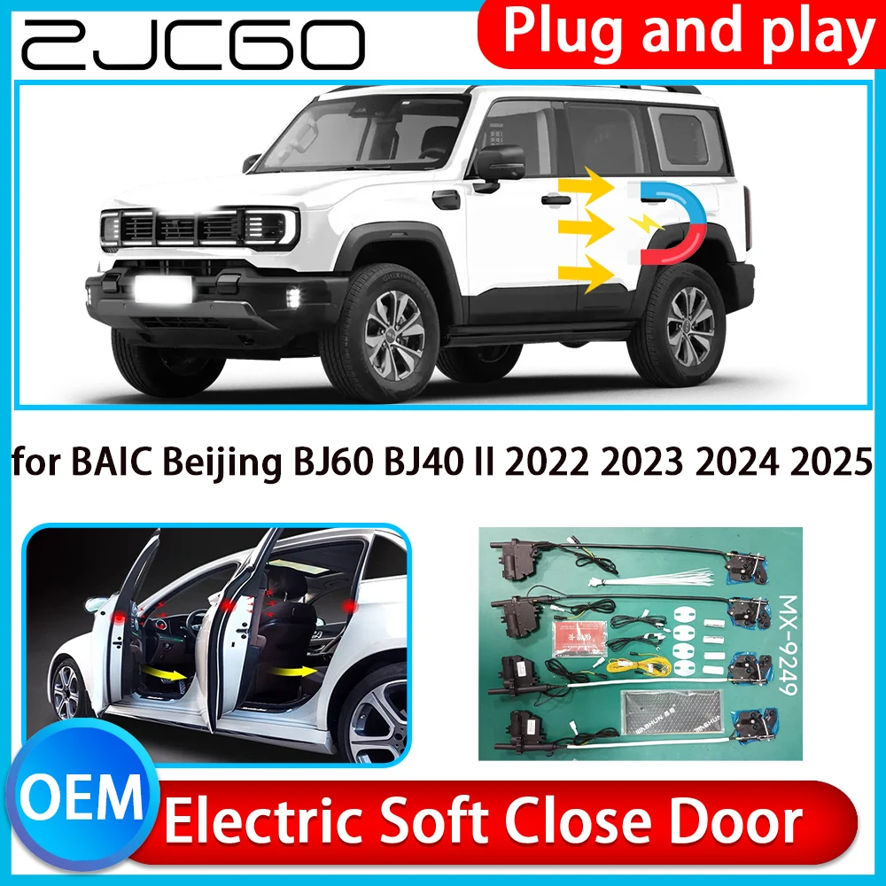 

for BAIC Beijing BJ60 BJ40 II 2022-2025 Auto Pull Car Soft Close Kit Door Power Latch Electric Door Catch Soft Closing Assist