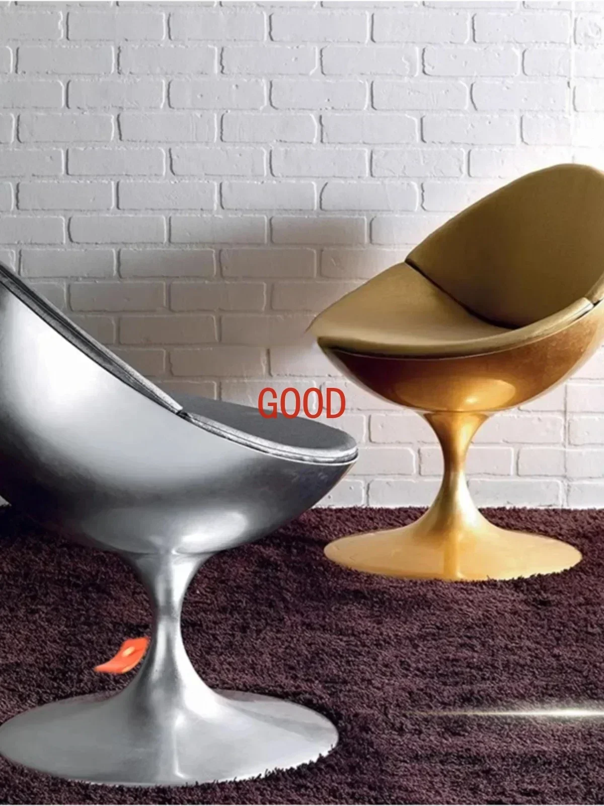 Light Luxury Modern Minimalist Design Spherical Chair Lobby Reception Chair Conference Room Negotiation Reception Chair