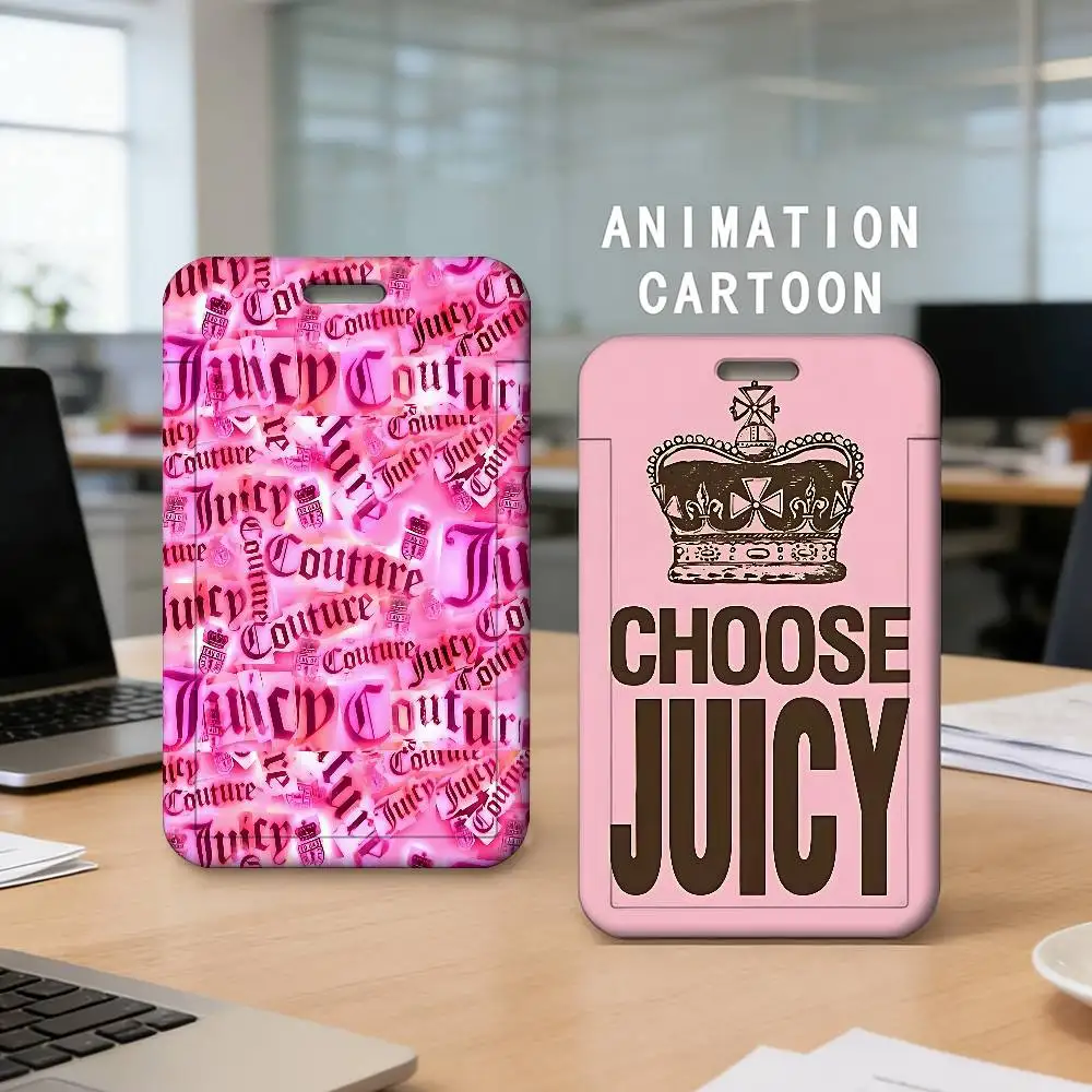 

J-Juicy Cool C-Couture 1 шт. Держатель для визитных карточек и пропусков, бейдж-держатель на шнурке для мужчин и женщин, деловой чехол для ID-карт