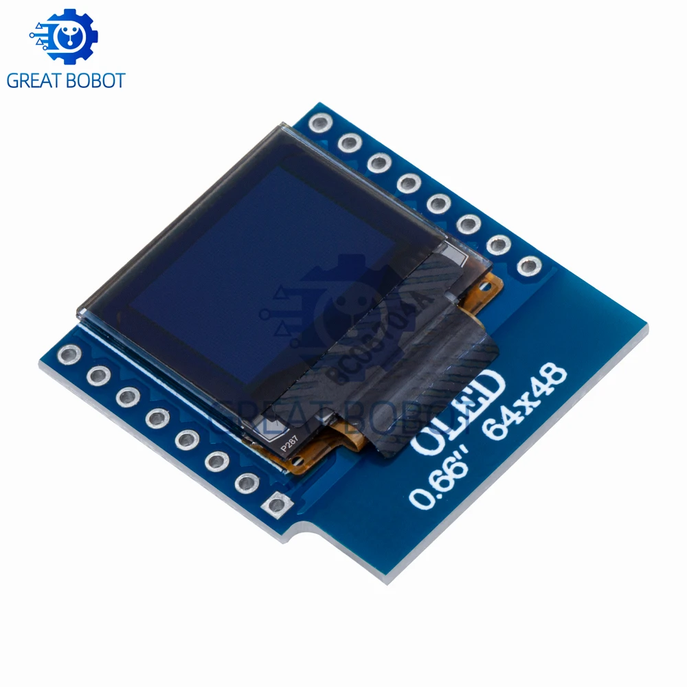 Модуль органического светодиода BS 0,66 дюйма для WEMOS D1 MINI ESP32, модуль Arduino AVR STM32 64x48, ЖК-экран 0,66 дюйма IIC I2C OLED