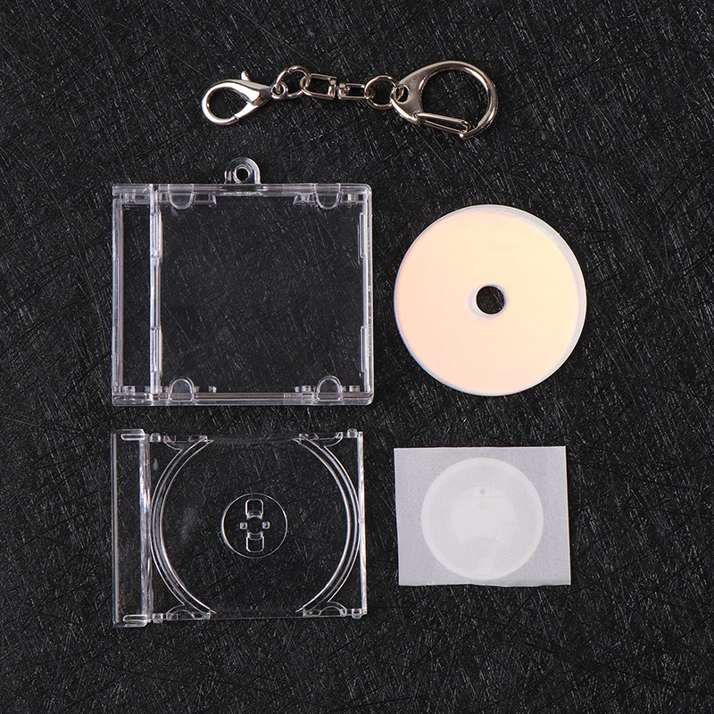 DIY 키체인용 미니 NFC 기능 CD 박스 참, 배낭 펜던트 장식 선물, 창의적인 주변 기념 앨범