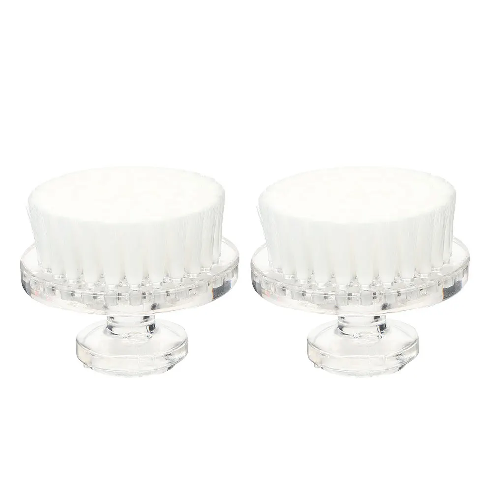 2pcs Portable Facial Cleaning Brush Premium Pp Material Deep Pore Cleansing Exfoliating Face Skin Care Tool Travel Convenient
