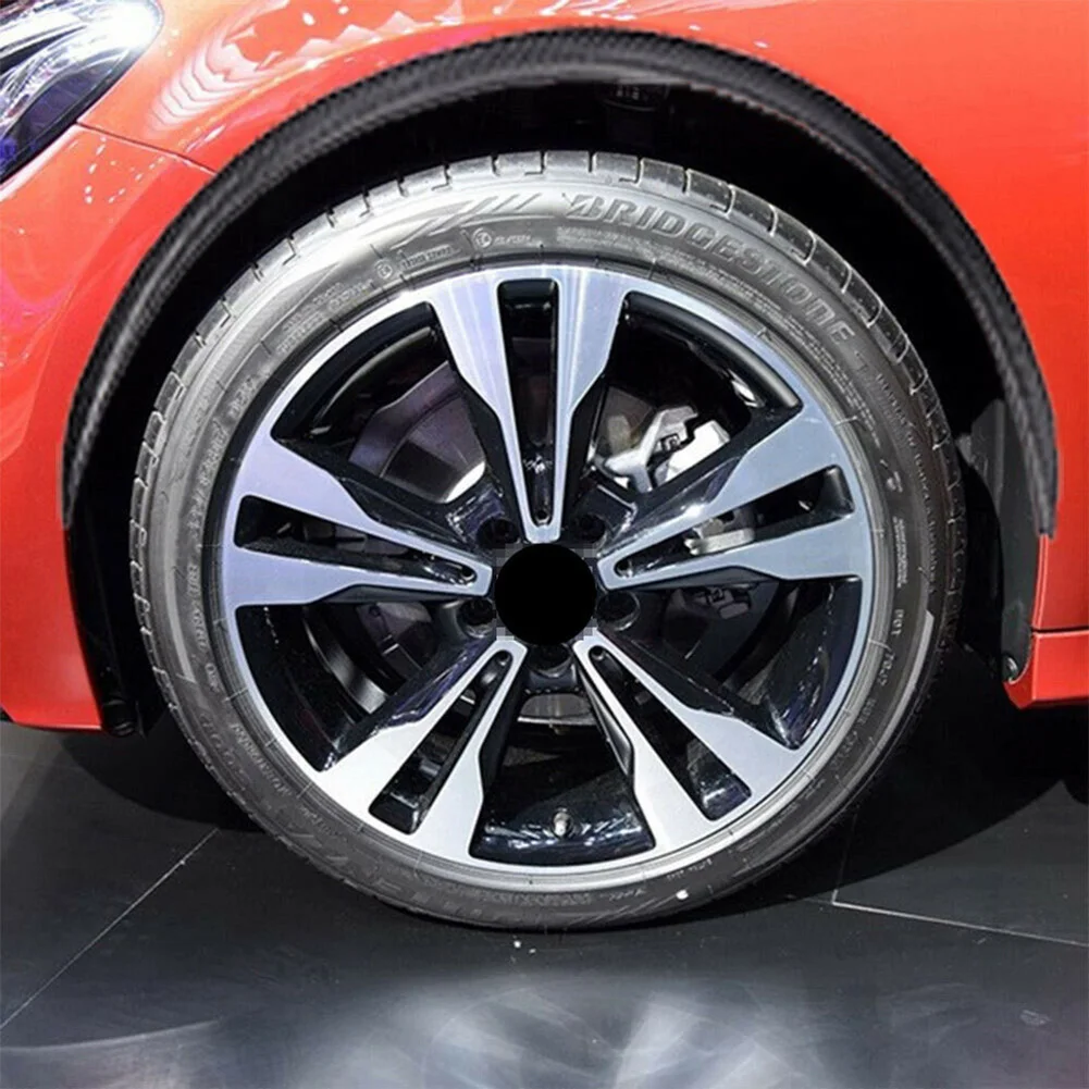 4PCS Car Wheel Eyebrow Arched Fender Flared Bar Protection Trim Car Body Anti-collision Strip Strikes 4PCS Car