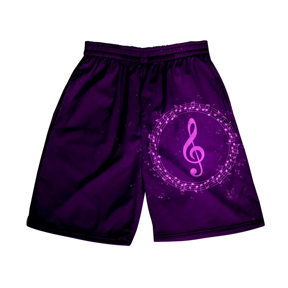 

Note Beach Shorts Men's and women's clothing 3D digital printing casual shorts Fashion trend couple Pants