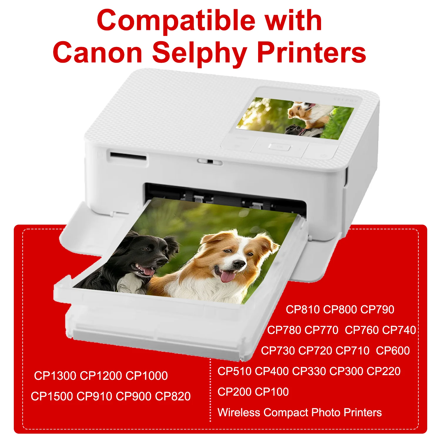 Compatible for Canon Selphy Color Ink and Paper Set CP1500 CP1300 CP1200 CP910 CP900 Photo Paper Printer KP108IN KP-36IN 6 Inch