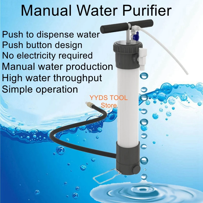 Small Manual Portable Filter Emergency Rescue Filter Water Purifier Outdoor Field Water Purification Equipment