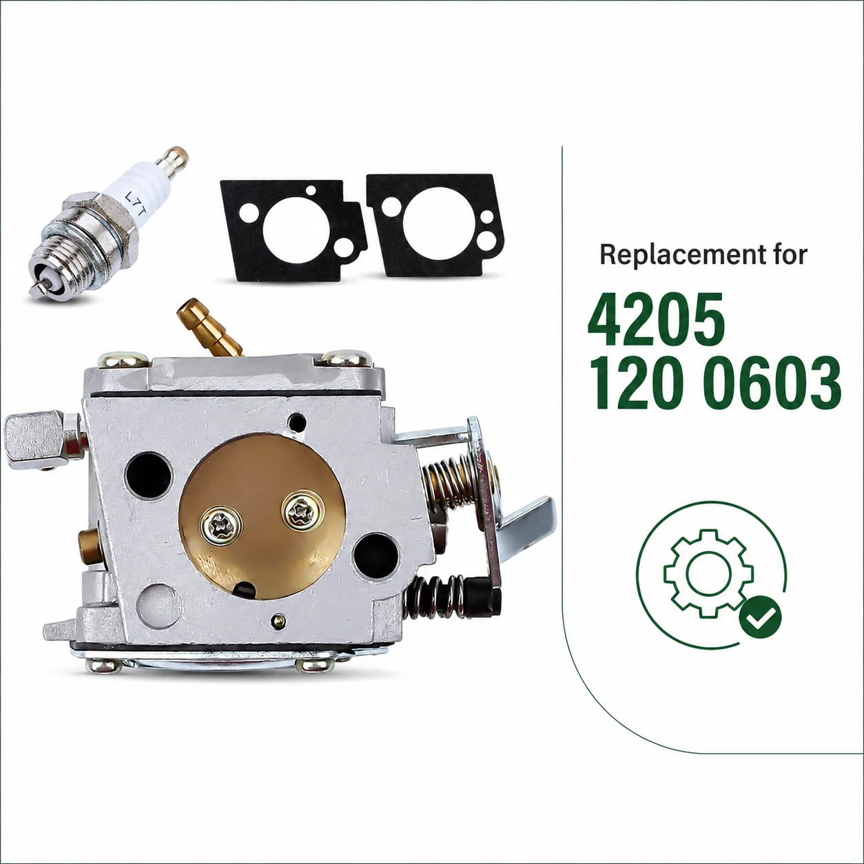 Carburetor Kit Spark Plug Gaskets for Stihl 051 TS510 TS760 Chainsaw Parts Tune Up Repair Kit Replaces 4205 120 0603 HS-281D