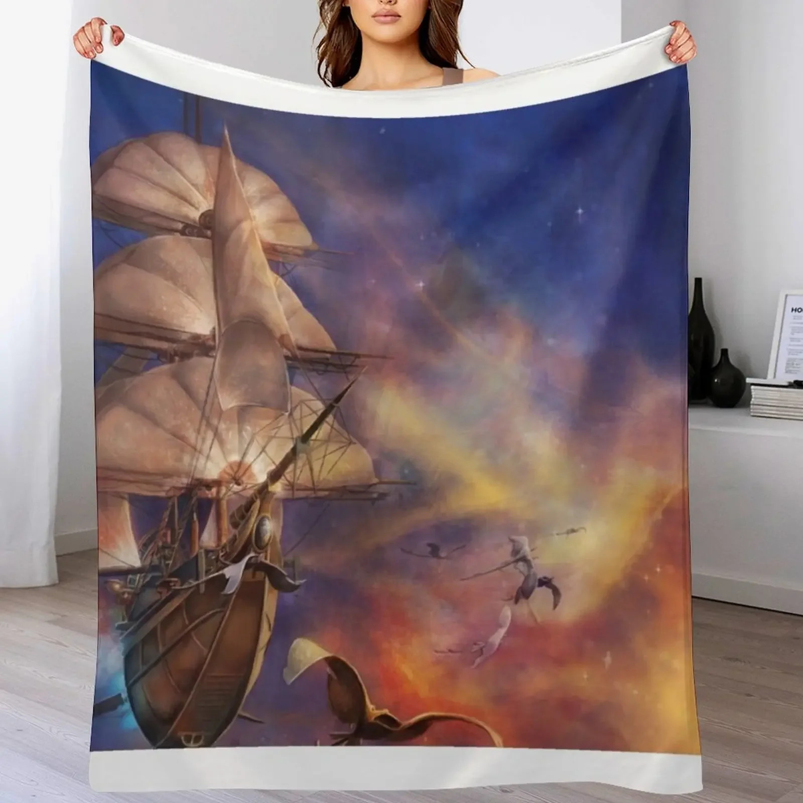 

Treasure Planet Throw Blanket Warm Plush Fuzzy Blanket for Living Room