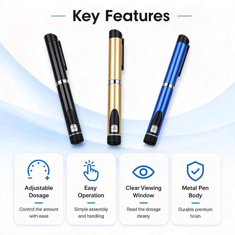 Reusable V3 Pen 1-60 IU Metal Injection Pens for Effective Weight Loss Reusable Beauty & Personal Care Product Precise Dosing