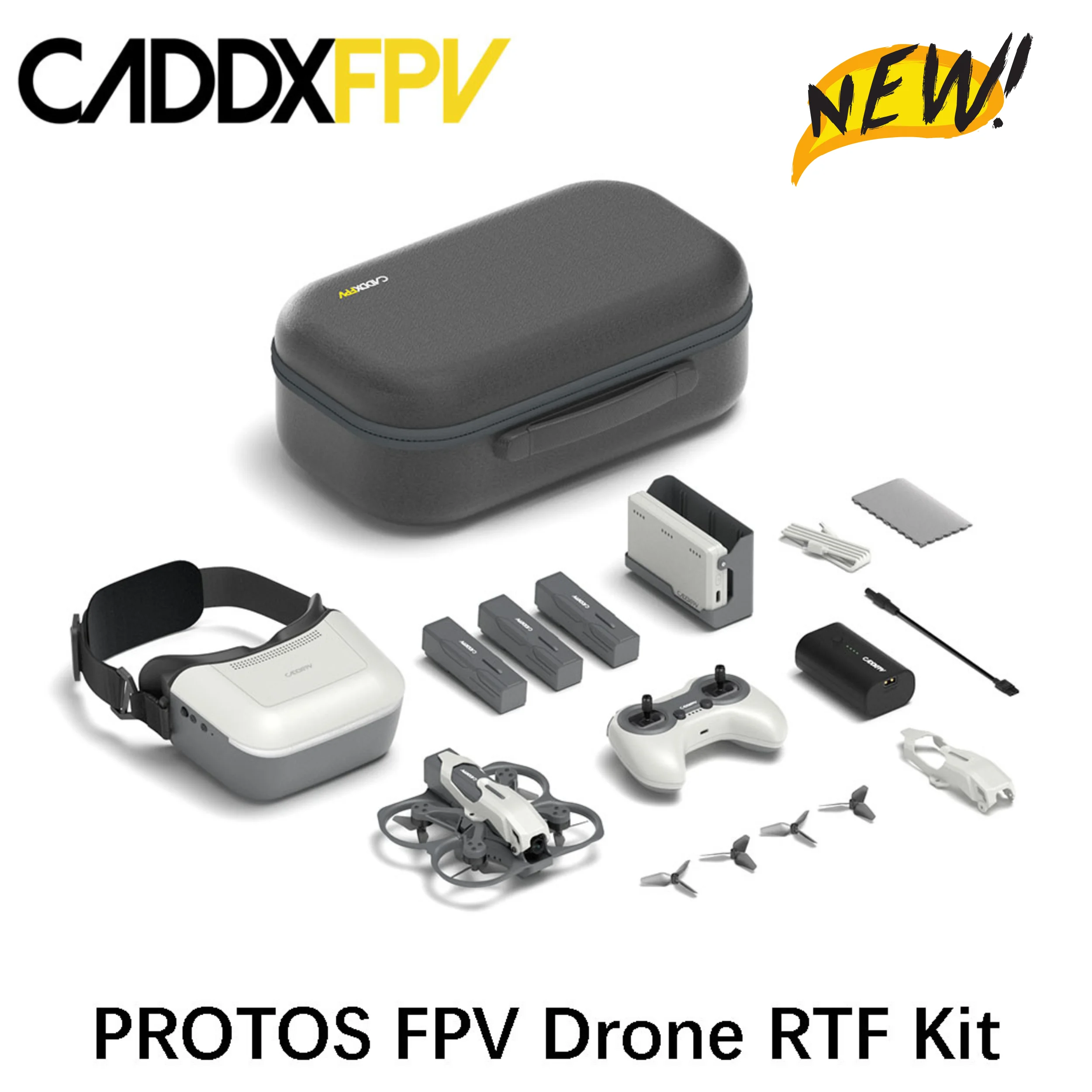 CADDXFPV PROTOS ASCENT Sistema Digital HD 78mm 1080P 2S 840mAh ELRS Control remoto Ascent Goggles FPV Freestyle Tinywhoop Drone