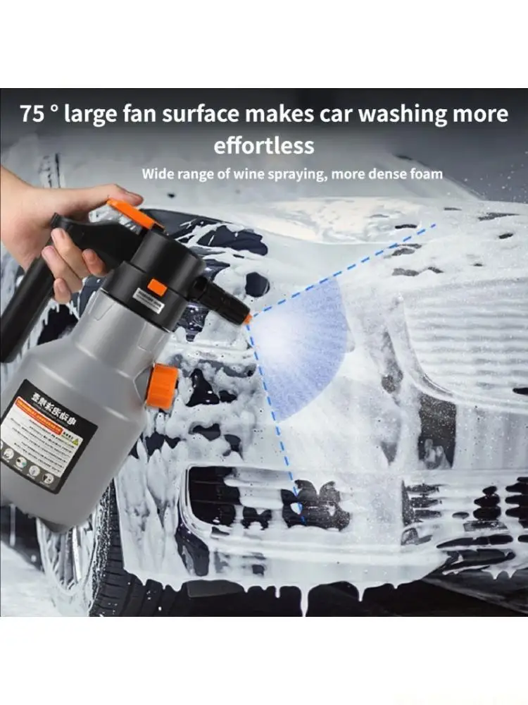 J0MA 2L Electric Foam Sprayed Guns Suitable For Car Wash With USB Charging And 75° Wide Nozzle For Efficient Cleaning