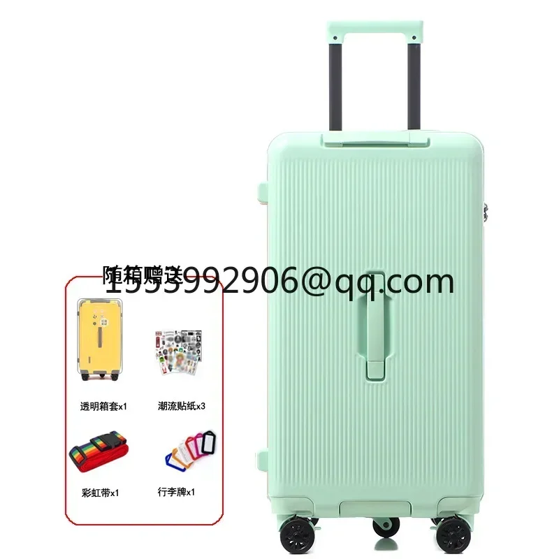 Men's and women's travel zipper tie rod large capacity case password suitcase