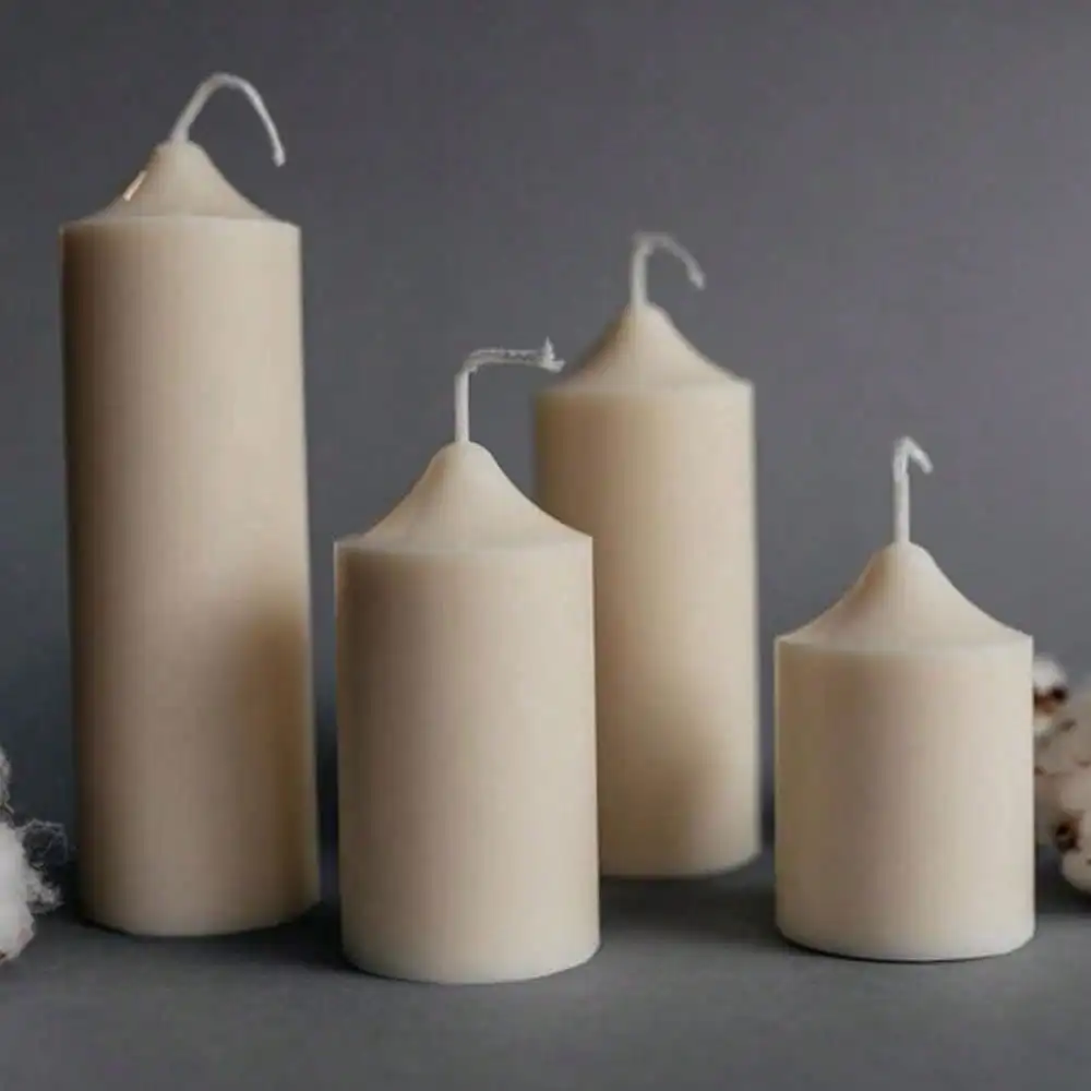 1-4pcs Pillar Candle Silicone Mold Taper Column Design Simple Style Handmade Wax Candle Stick Holder Mold DIY Candle Decor Gifts