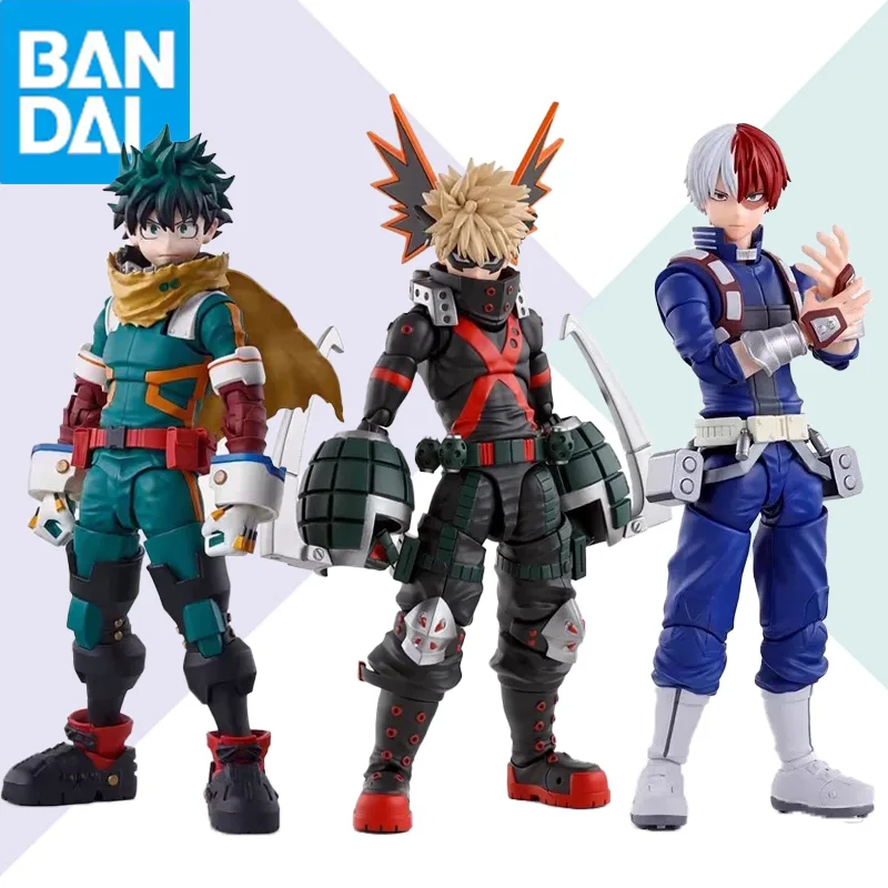

Оригинальные коллекционные фигурки BANDAI My Hero Academia S.H.Figuarts: Деку, Шото, Кацуки Бакуго. Аниме-фигурки, модели, игрушки, подарок для детей.
