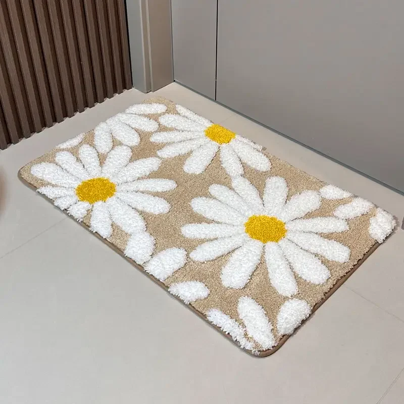 Bathroom Absorbent Floor Mat Household Toilet Carpet Foot Mat Door Mat Entry Door Bedroom Door Mat Toilet Door Mat
