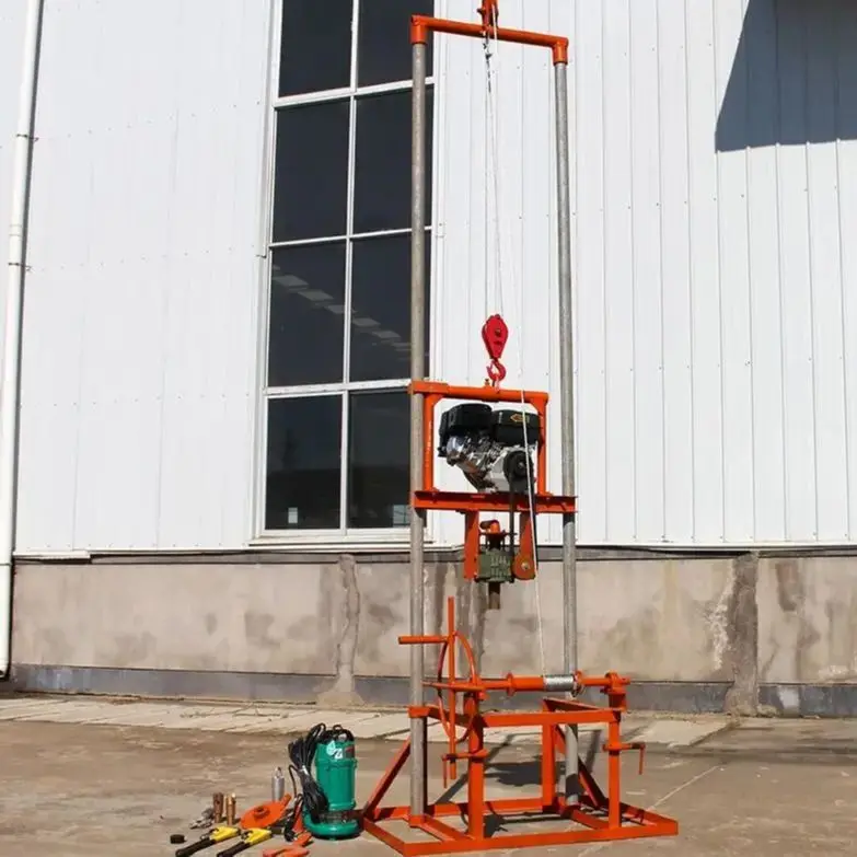 

Customized Compact Petrol Diesel 80m Water Well Drilling Rig Portable Manual Drill Mini Borehole Machine Hot Selling