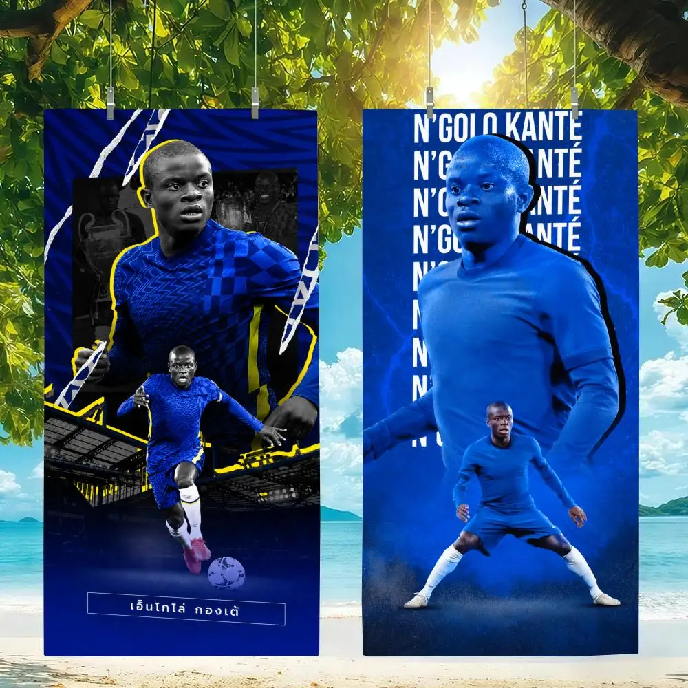 Athlete N'Golo Kanté Towel Microfiber beach towel, quick-dry, sand-free, ultra-fine fiber, super soft.