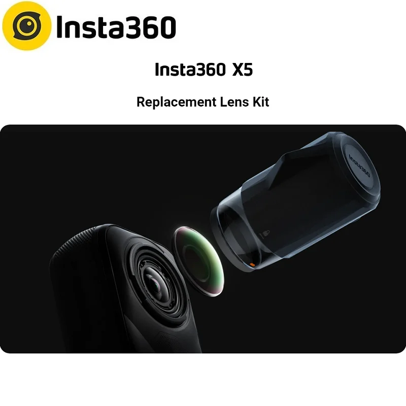 Insta360 X5 交換レンズキット 簡単に取り外せる便利なキット Insta 360 X 5 オリジナルアクセサリー用
