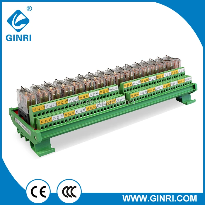 GINRI JR-2L2 – Module de relais DPDT à 2 canaux, nouveau Design (carte amplifiée de sortie PLC), 3 pièces