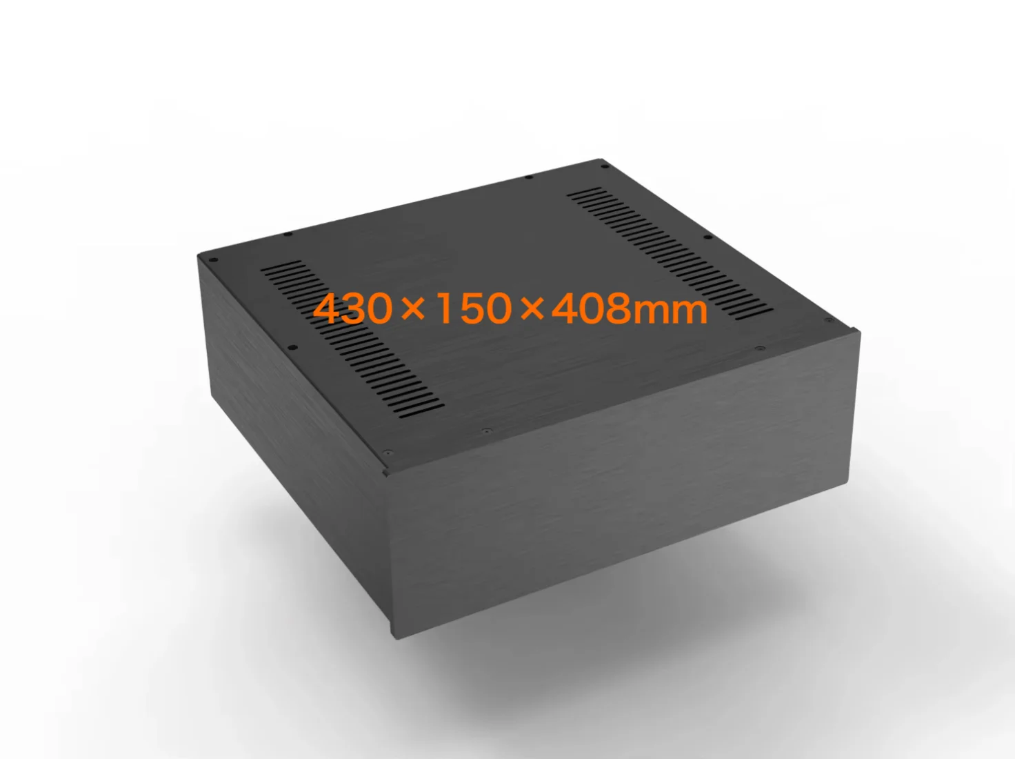 

430×150×408mm Aluminum Power Amplifier Chassis, Pre and Post Stage Amplifier Shell, Household Hi-Fi Amplifier DIY Case