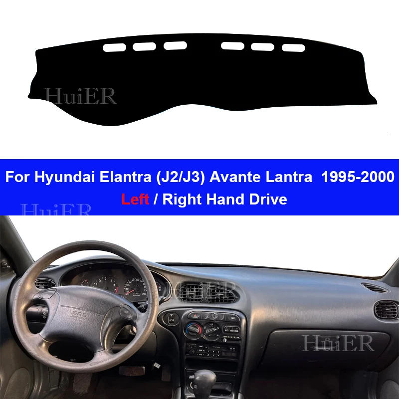 

Car Dashboard Cover Mat Sun Shade Pad Rug Panel Mat Carpets Accessories For Hyundai Elantra J2 J3 Avante Lantra 1995-1999 2000
