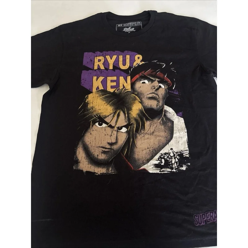 

0329 Street Fighter Retro Combat Gift t shirt Arcade game Graphic Tee 100% cotton print Y2K Clothes Large size Tops S-6XL