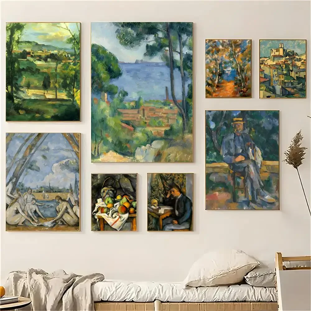 Paul Cézanne solid structural steady Poster Self-adhesive Decal Living Room Bedroom Party Bar Decor Moisture-proof