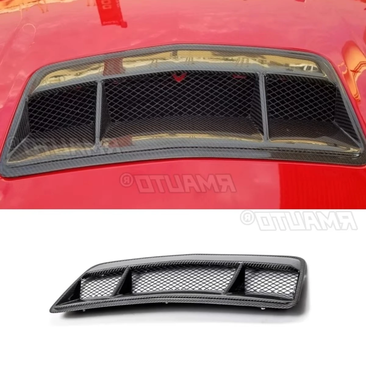

For Ford Mustang Shelby Style 2024+ Car Front Air Intake Vent Splitter Accessories Front Air Vent Trim Cover Tunning Part