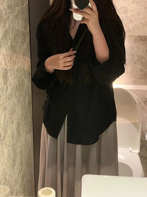 

Модный летний повседневный кардиган средней длины свободного кроя для женщин больших размеров, 300 Pou Bla irt