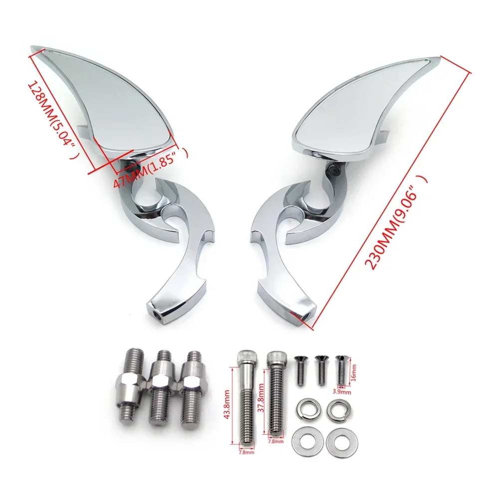 

Motorcycle Billet Custom Running Blade Mirrors For Harley XL,Ultra Glide,Road King,V-Rod,Heritage, Street Glide