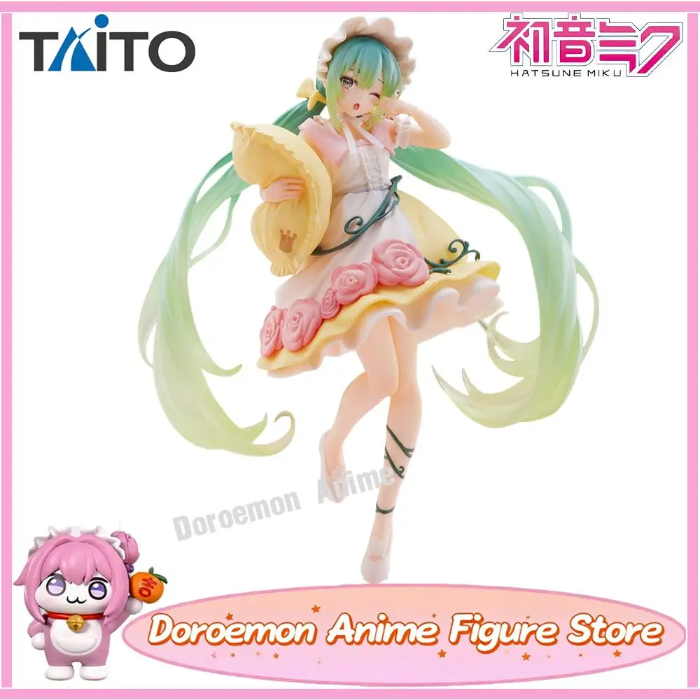 

In Stock Original Taito Reissue Hatsune Miku Wonderland Series Sleeping Beauty Hatsune Miku Kawaii Gift for Fans Anime Figure