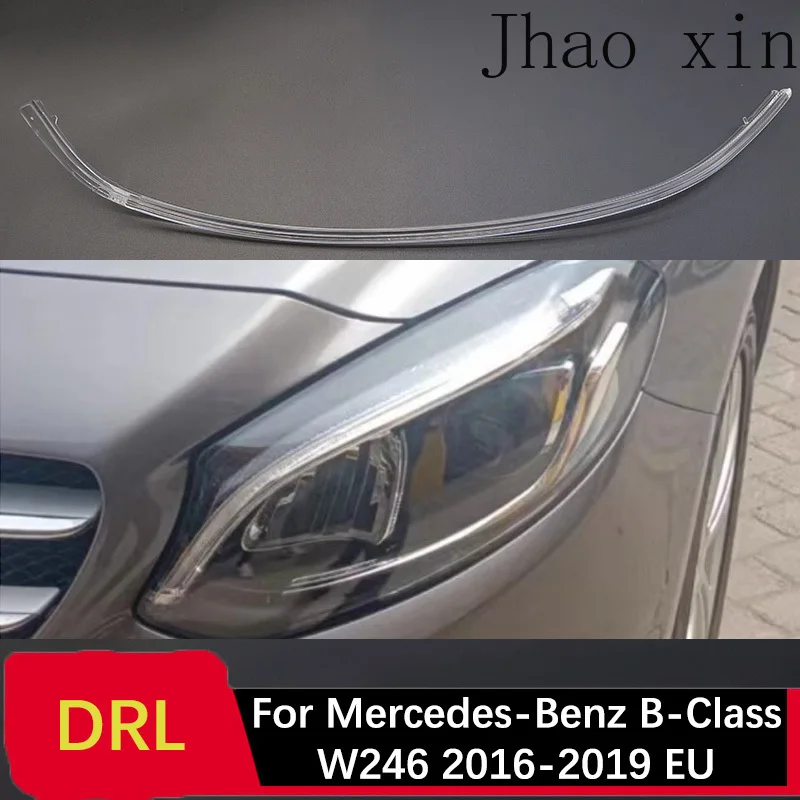 Car Daytime Lights DRL Light Guide Strip Ballast Module for Mercedes-Benz B-Class W246 Angel Eye Lamp Tube 2016-2019 White Light