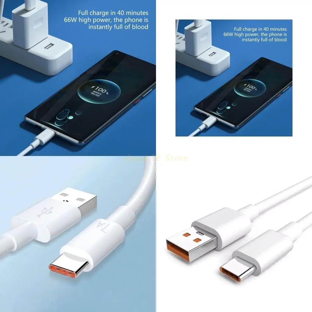 M5TD USB to Type-c Charging Cable 7A/100W Cord Super Fast Cable Cord