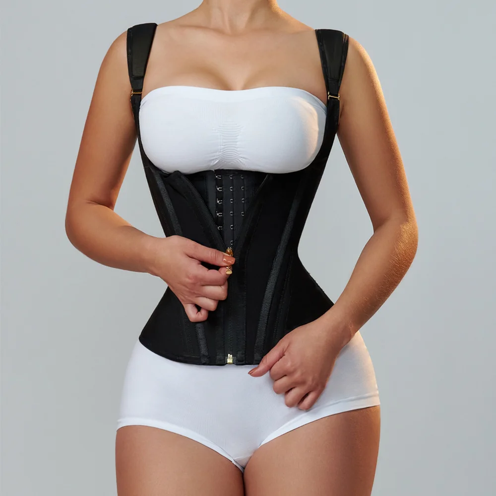 Extreme Vest Platinum Edition/Button-Up Zip-Up Corset Top