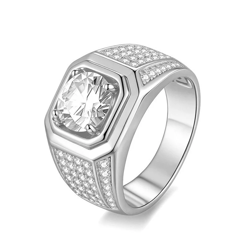 

ZFSILVER модное роскошное классическое кольцо высокого качества из серебра 925 пробы 2 карата с муассанитом и звездой для очарования женские аксессуары ювелирные изделия в подарок R21302