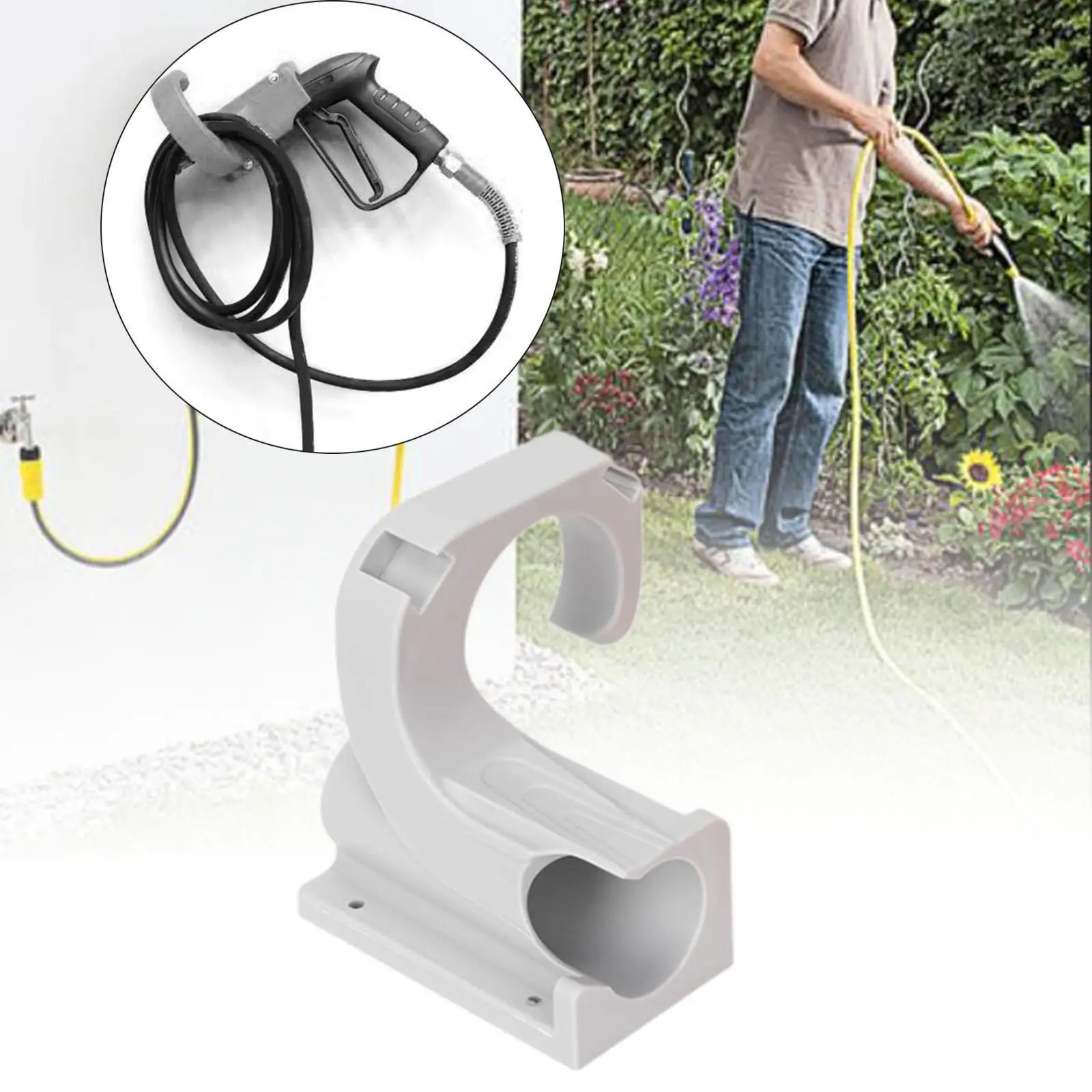 Garage Storage Hook Water Sprayer Hanging Rack for Garden Workstation Shop