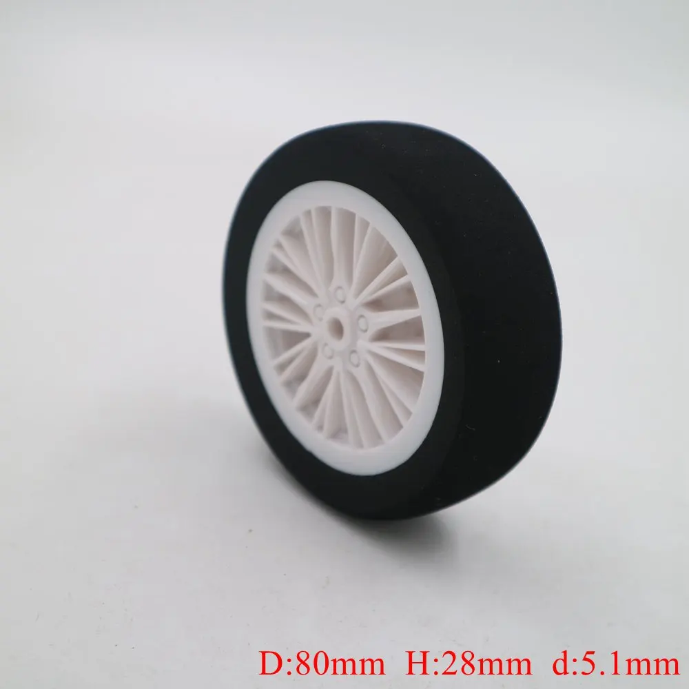 New Arrival! 2pcs New Style Hub Sponge Wheel D80mm for 35cc RC Gas Airplane