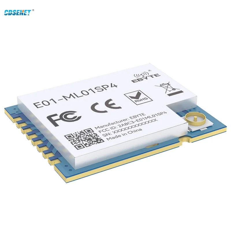 Arduino용 무선 RF 모듈 전력 증폭기, E01-ML01SP4 SPI SMD 2.4 GHz 라디오 RF 송신기 리시버, 2.4 GHz nRF24L01 PA LNA