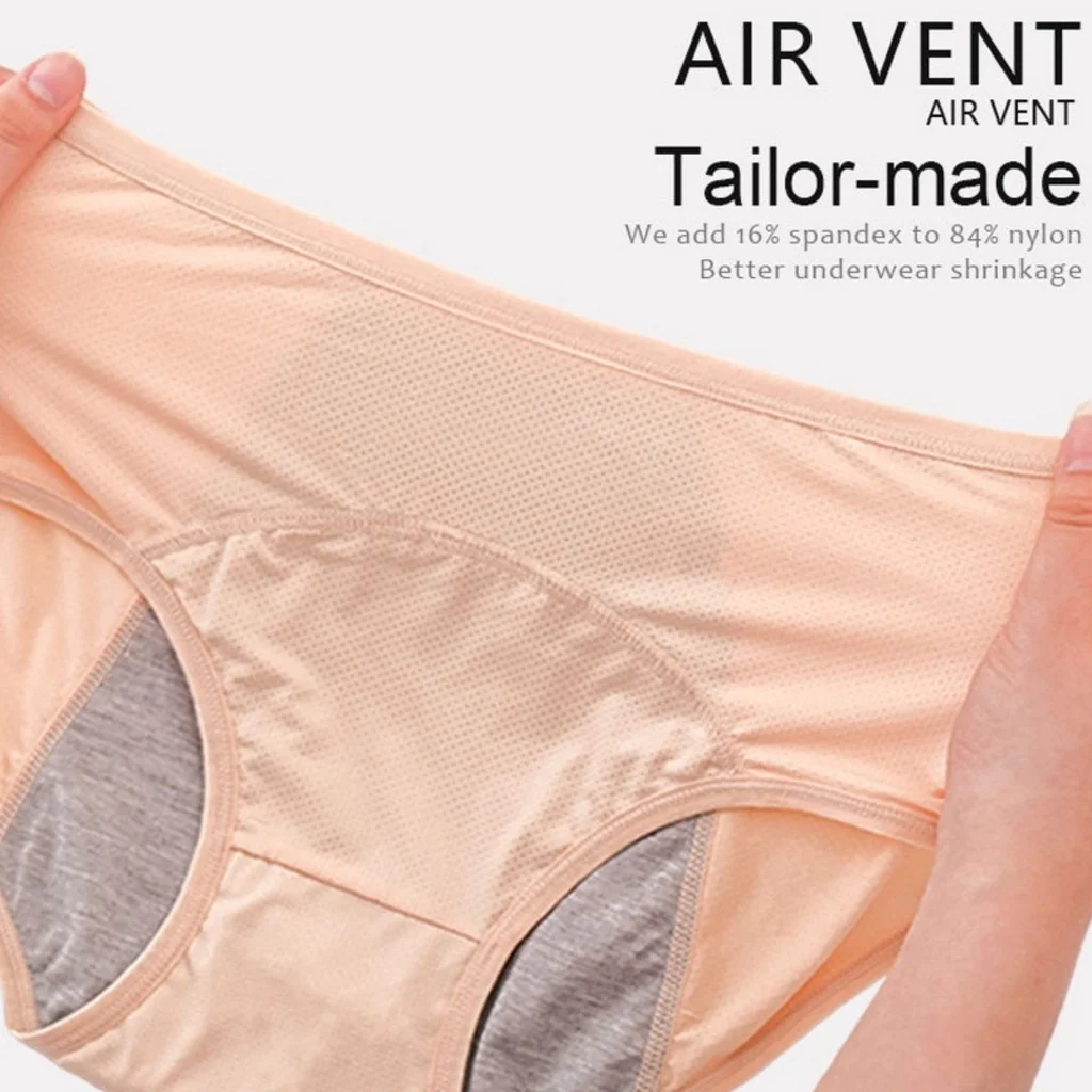 Plus Size Panties Before Menstrual Leak Back Leaky Sanitary High Waist PantY