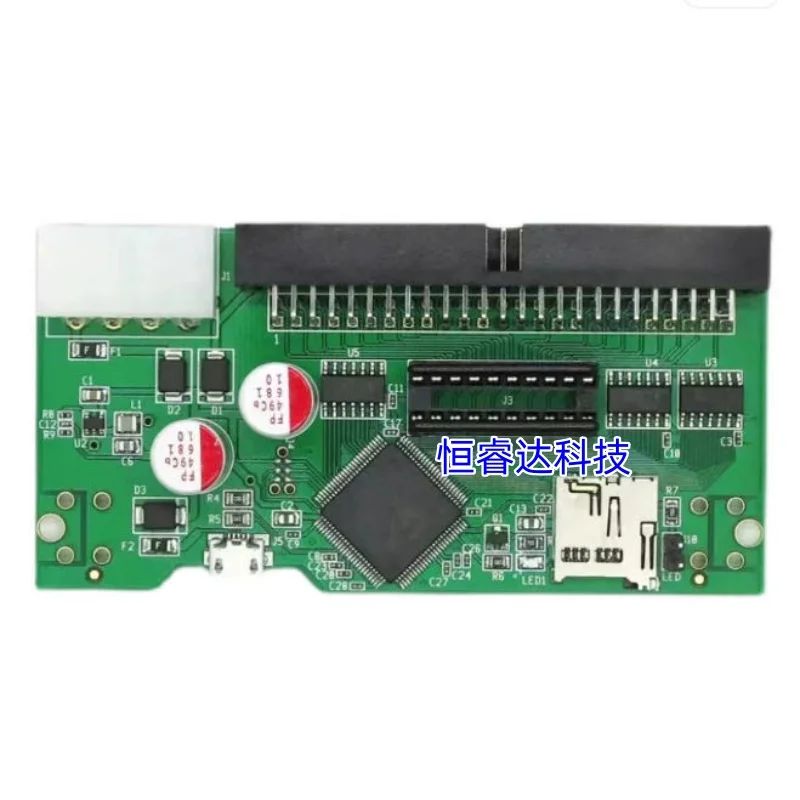 Adaptador de tarjeta SCSI a SD de 3.5 pulgadas y 50 pines, reemplazo para discos duros SCSI antiguos.