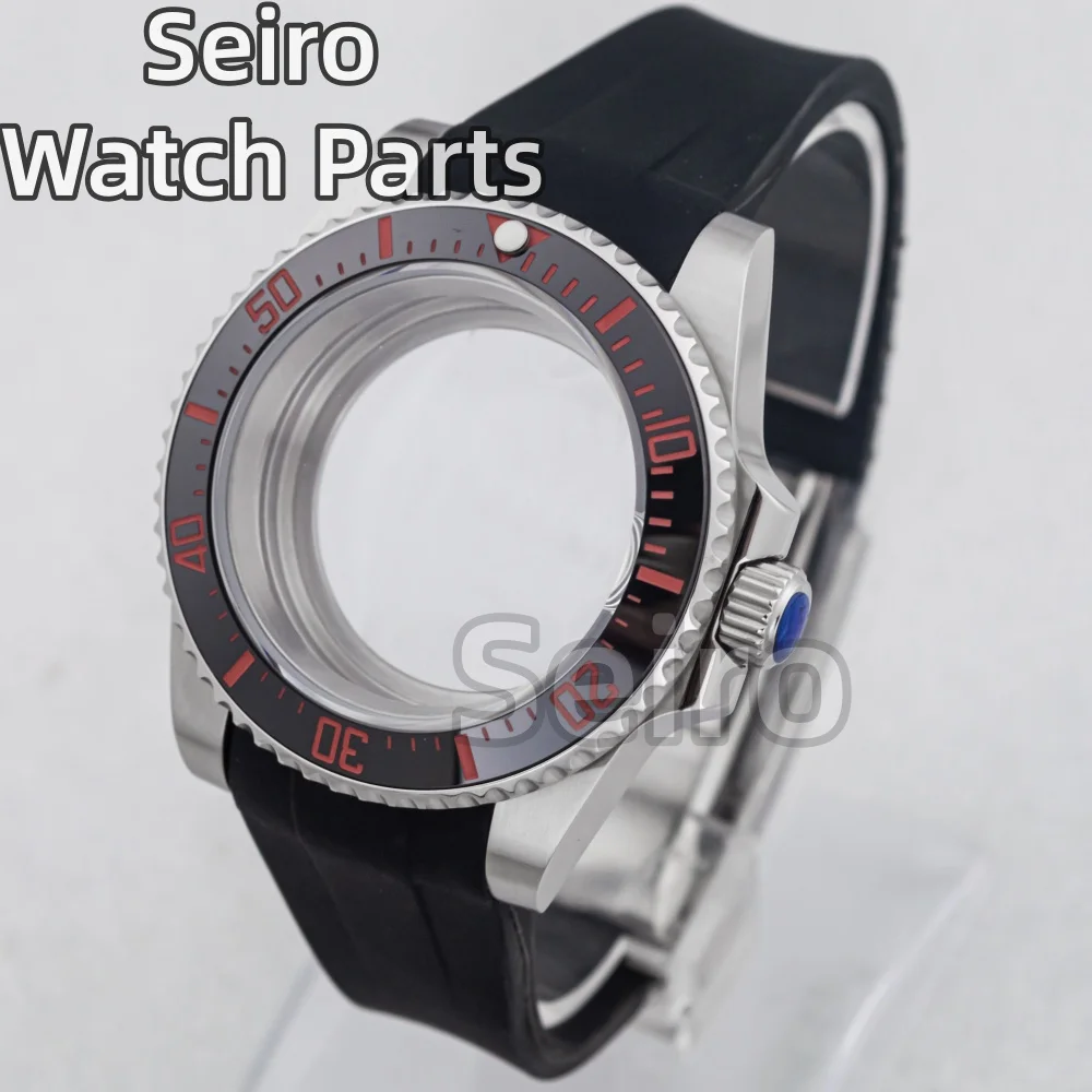 ل YACHT-MASTER 40 مللي متر ساعة حافظة المطاط حزام الياقوت الزجاج ل SUB GMT NH34 NH35 NH36 حركة 28.5 مللي متر الهاتفي الرجال مقاوم للماء #5