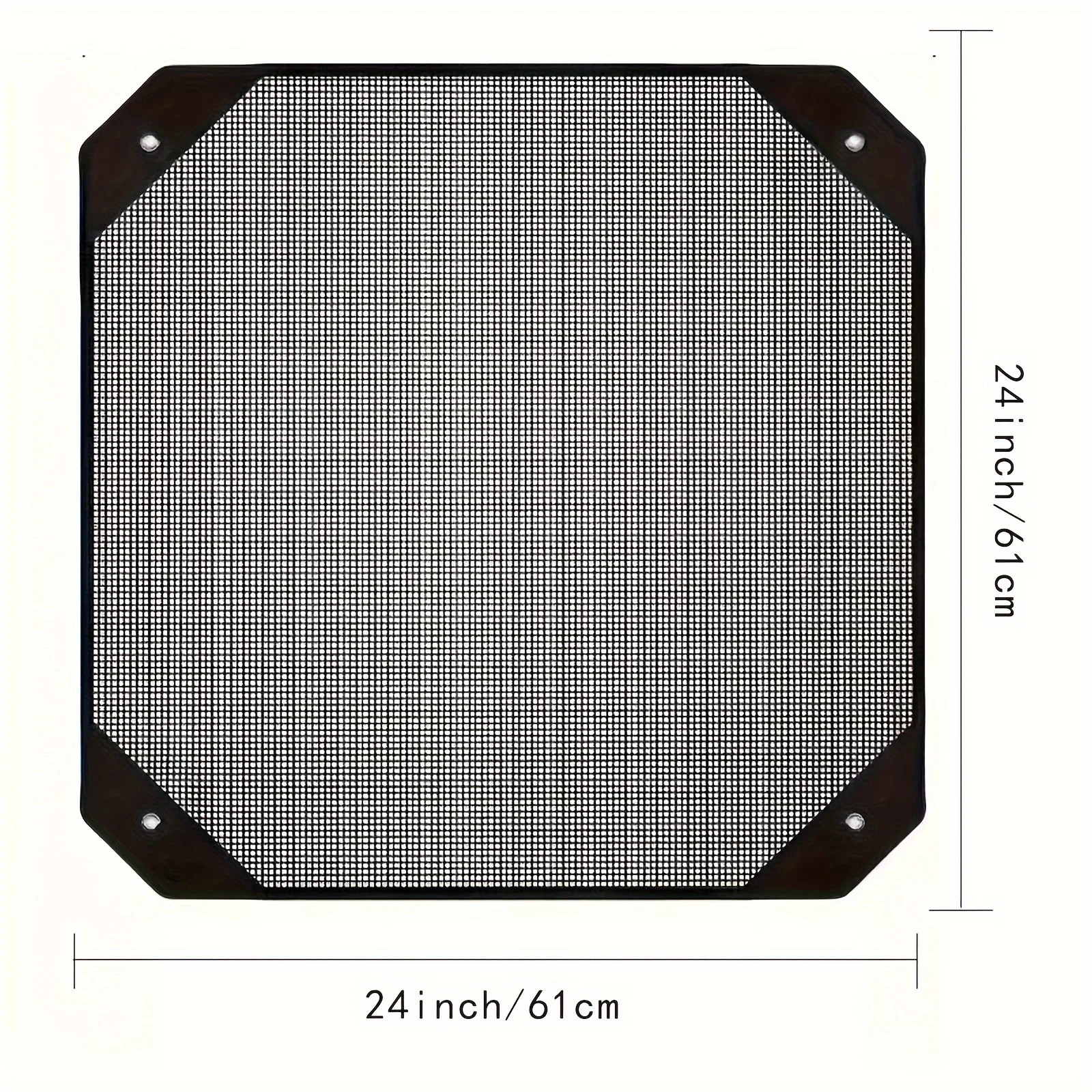 1pc Heavy-Duty Outdoor AC Unit Cover - Durable Mesh for Airflow, Snow & Leaf Protection, Secure with 4 Elastic Hooks - AC Defend