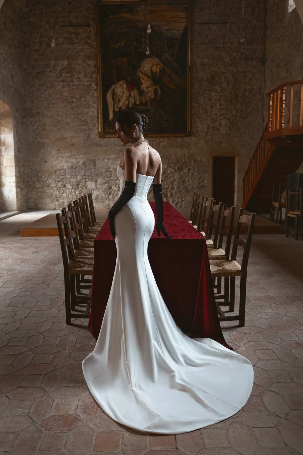 Mermaid Wedding Dresses Satin Dress Corset Vestido De Novia Curvy Simples For Woman Elegant White Vestidos Alta Costura Civil