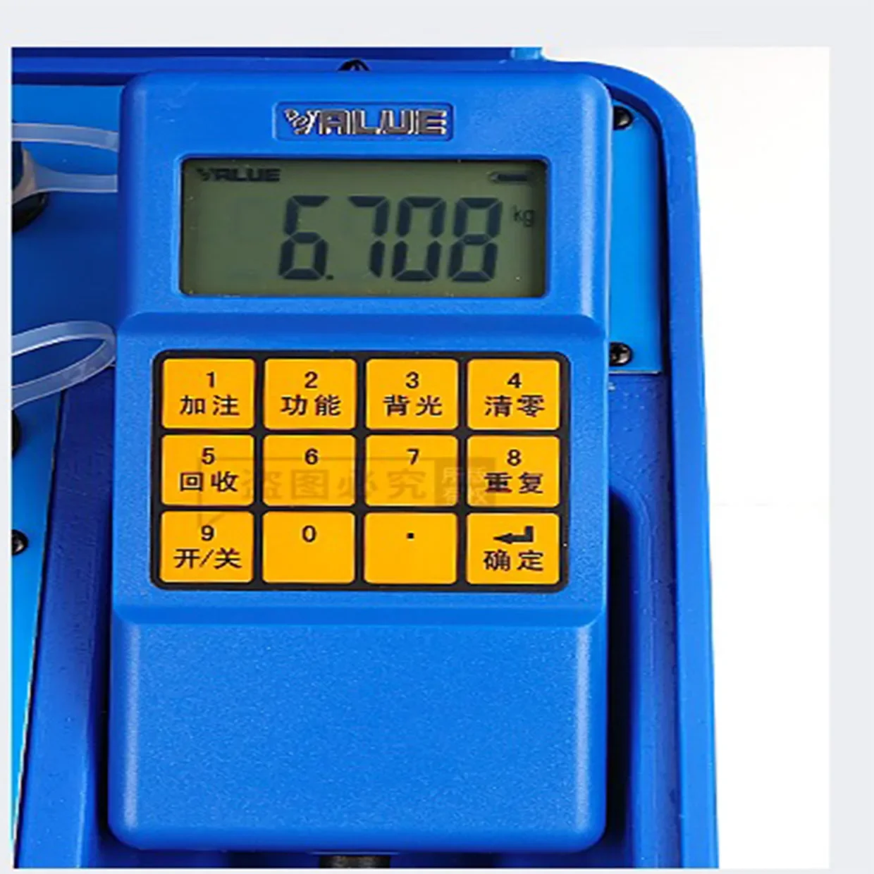 VES-50A Manual Refrigerant Recovery Electronic Balance High-Precision Metal Freon Quantitative Filling Electronic Scale 9V