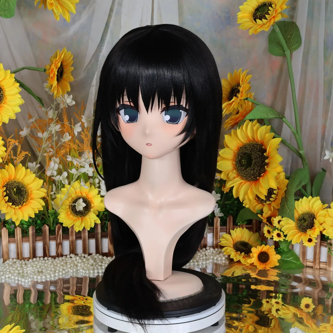 Kigurumi Natsume blue NFD full headband lock cosplay headshell props costume anime game