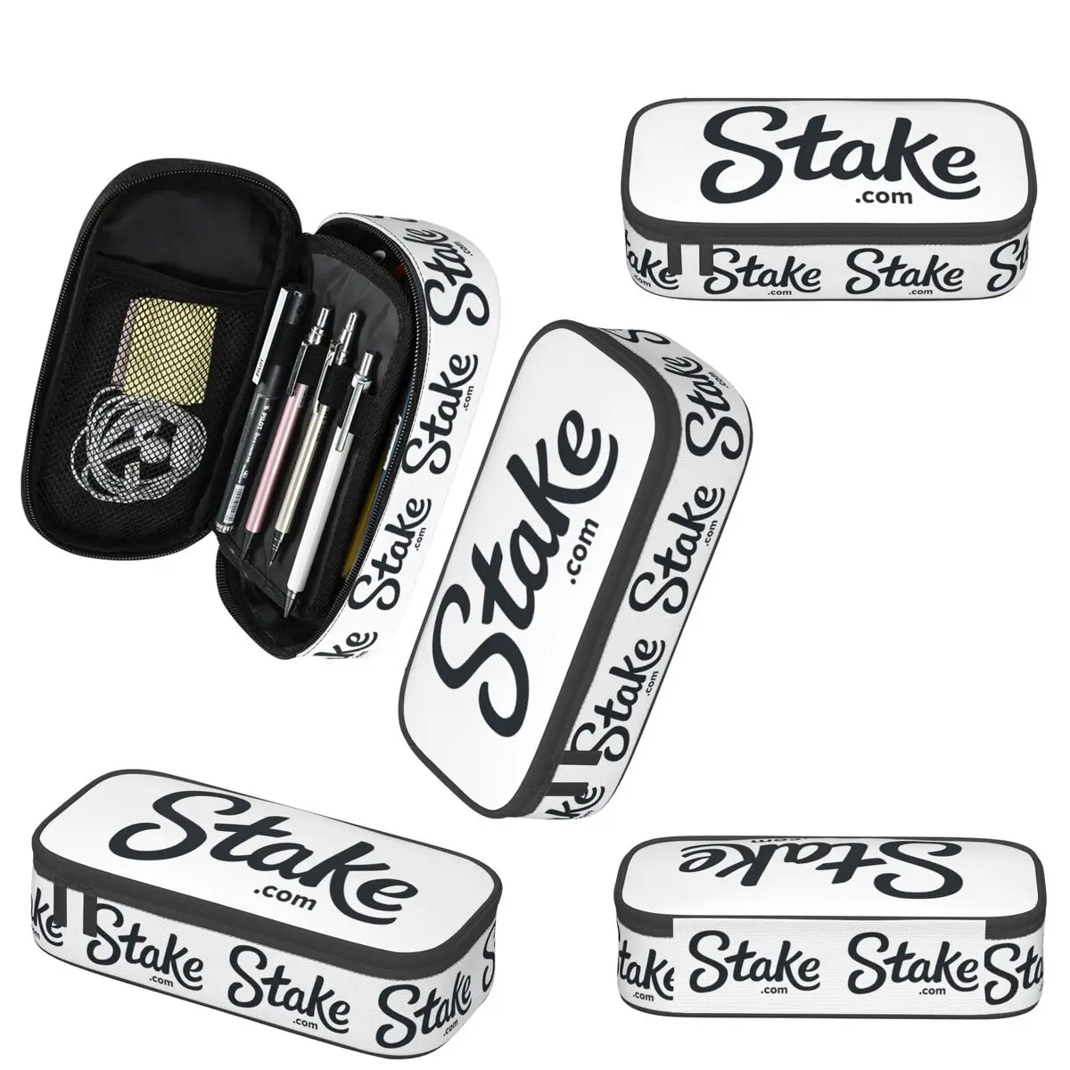 Stake Crypto Casino 연필 케이스 Studen 선물 펜 상자 연필 가방 문구 용품 펜 홀더 가방