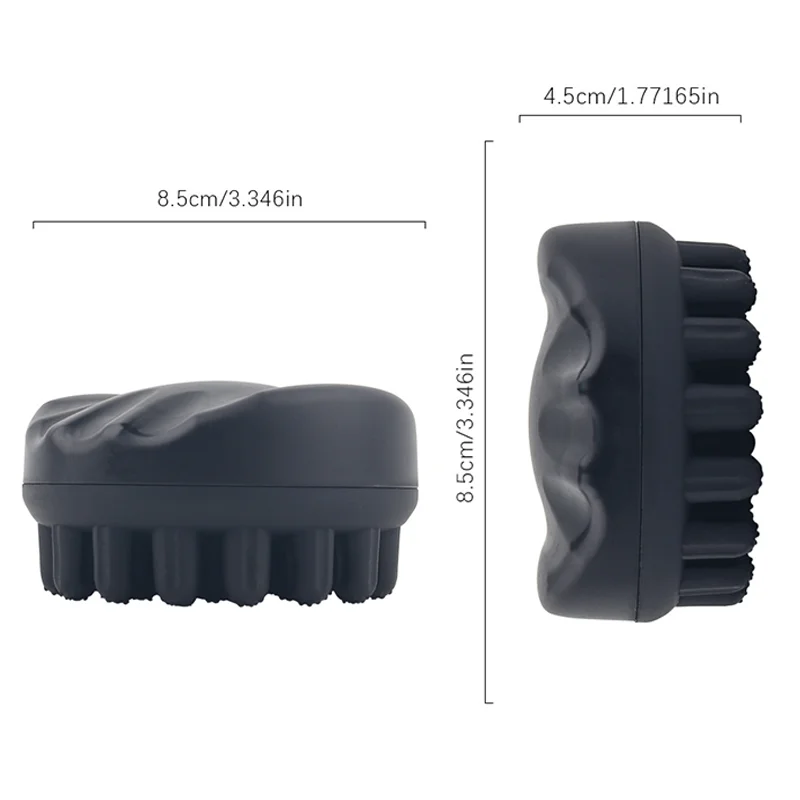 1/2 قطعة تصفيف الشعر المهنية المطاط قابل للغسل الأفرو حليقة الإسفنج لينة الشعر لفائف موجة Dreadlock مشط طبيعي