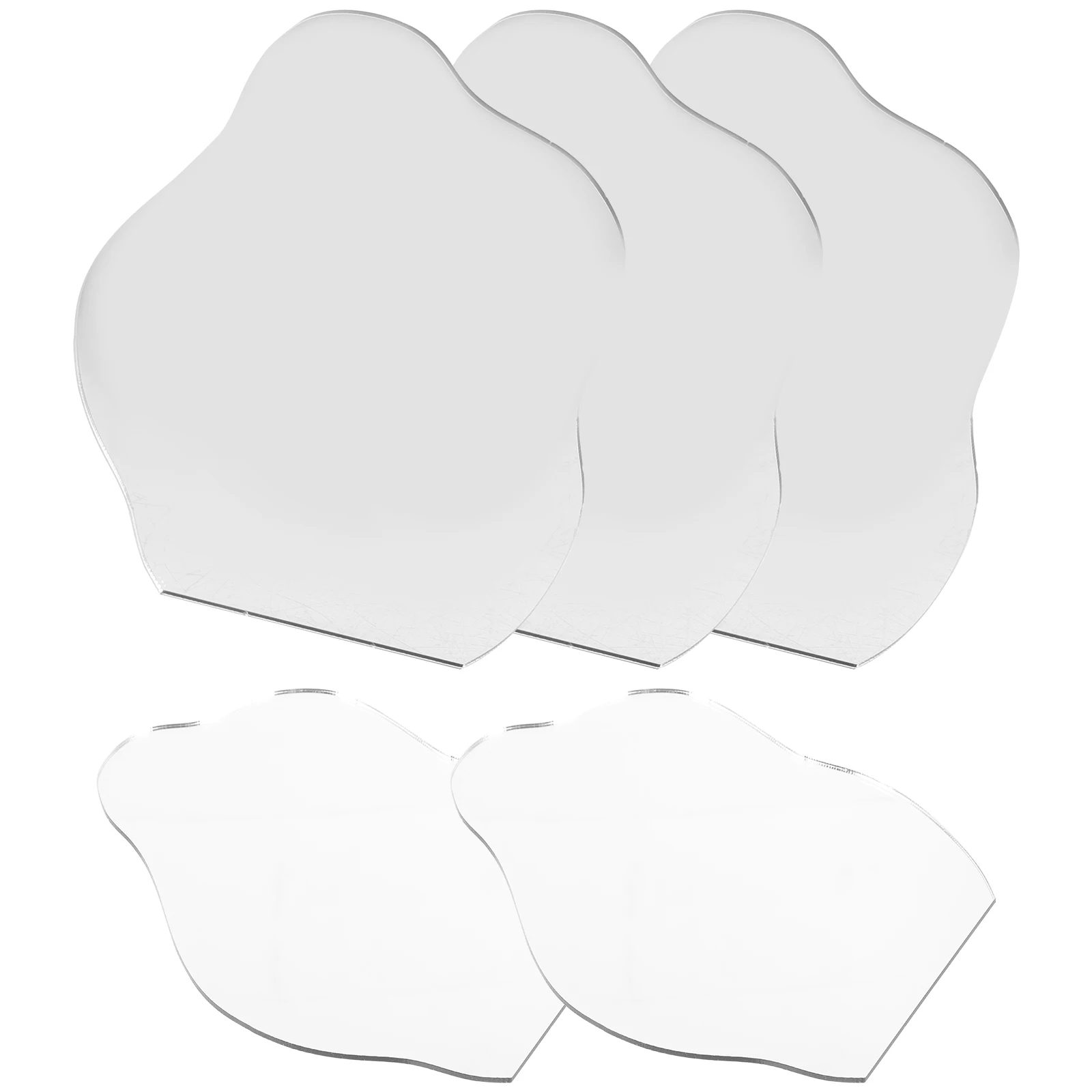 

5pcs Irregular Supply Makeup Decorative Desktop Living Diy Desktop Room Mirror Living Room Mirror Supply