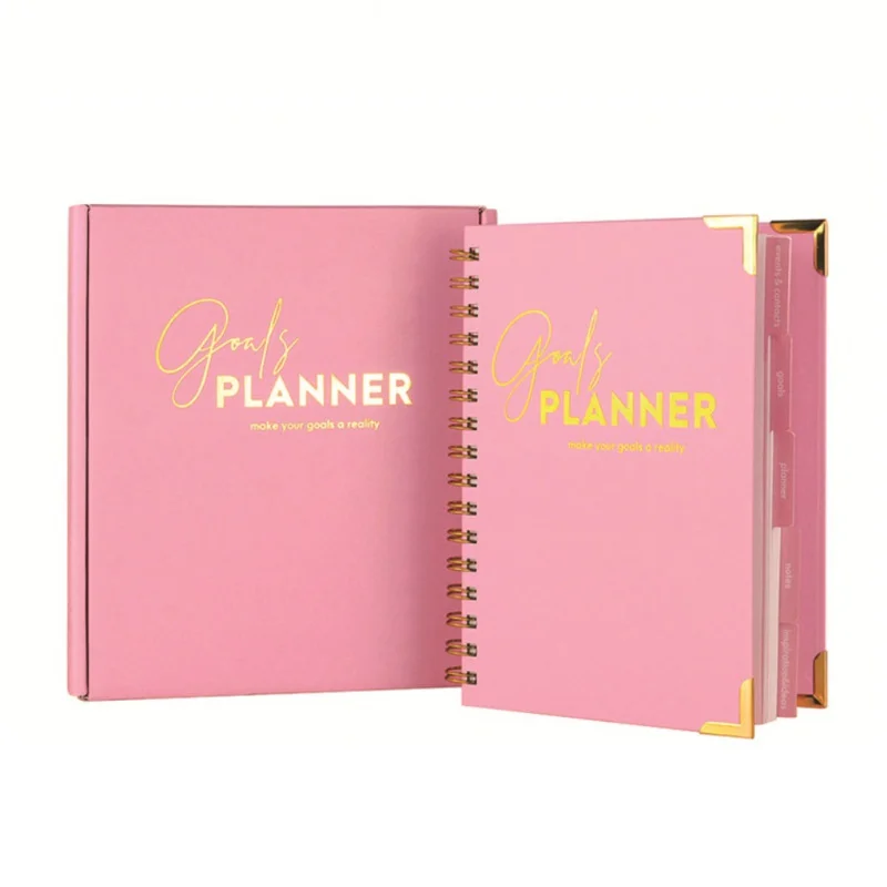 Notebookfabrikant Op Maat Gemaakte Logo Hardcover Wekelijkse Planner Agenda 2023 2024 Organisator Aangepaste Notebook Dagboek Dagboek