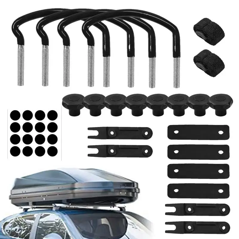 سقف صندوق U-بولت المشابك 4 قطعة حامل سقفي البضائع المشابك U بين قوسين تركيب ملحق 85 مللي متر داخل العرض سقف علوي صندوق البضائع المشابك